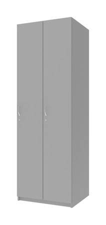 Шкаф для одежды Doros Раздевалка 2 ДСП Серый