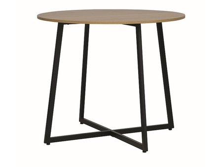 Стіл LUNA стіл дуб/чорний д.90