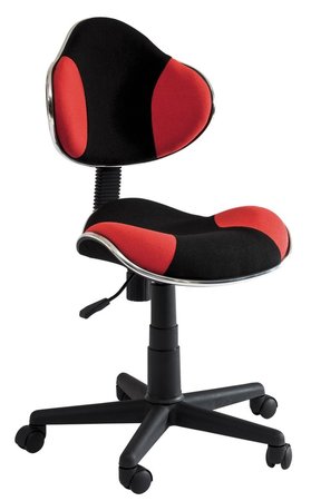 Кресло поворотное Q-G2 красное/черное
