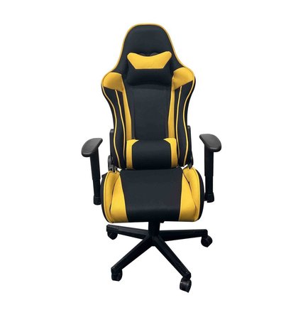 Кресло поворотное KRATOS черно/желтое