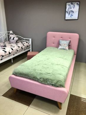 Кровать TIFFANY 90X200 розовая/дуб TAP.58