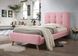Ліжко TIFFANY 90X200 рожеве/дуб TAP.58